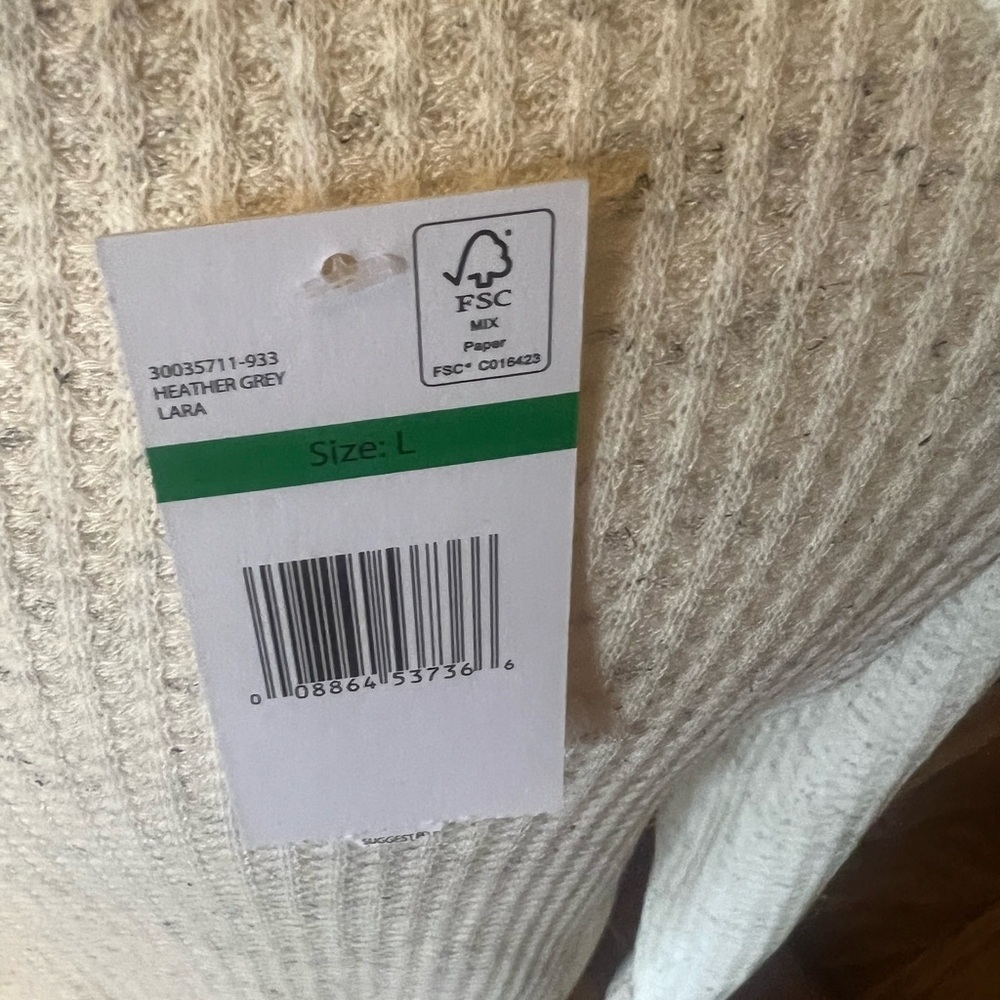 Women's Cream Lace-Up Top - Picture 4 of 4